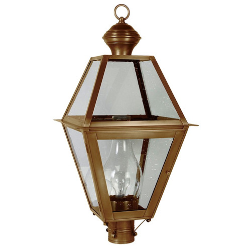 Northeast Lantern - 1073-AB-CIM-CSG - One Light Post Mount - Boston - Antique Brass