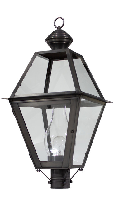 Northeast Lantern - 1073-DB-CIM-CLR - One Light Post Mount - Boston - Dark Brass