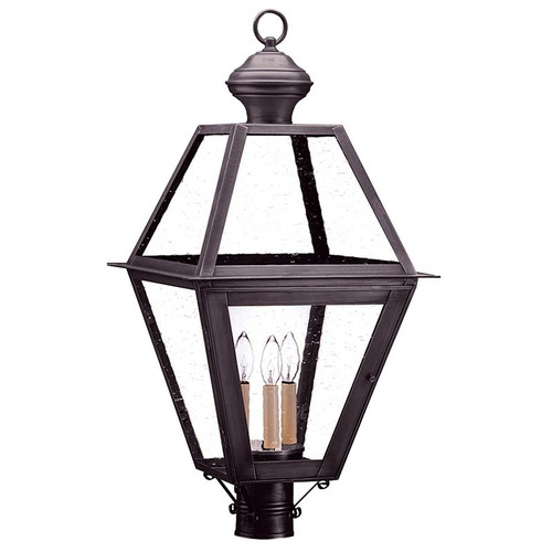 Northeast Lantern - 1073-DB-LT3-CSG - Three Light Post Mount - Boston - Dark Brass