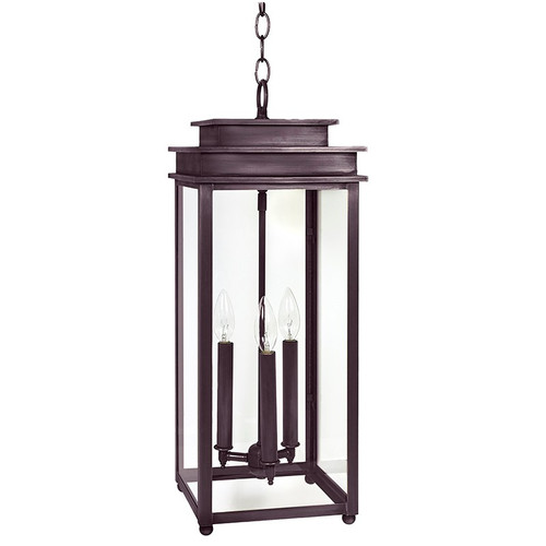 Northeast Lantern - 10742-DB-LT3-CLR - Three Light Hanging Lantern - Ellis - Dark Brass