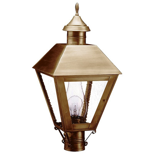 Northeast Lantern - 1113-AB-CIM-SMG - One Light Post Mount - Boston - Antique Brass