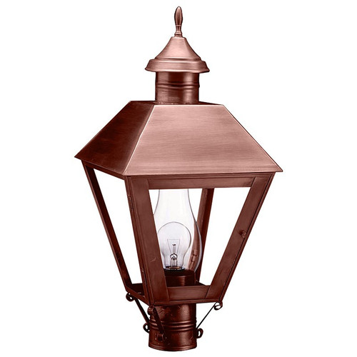 Northeast Lantern - 1113-AC-CIM-CLR - One Light Post Mount - Boston - Antique Copper