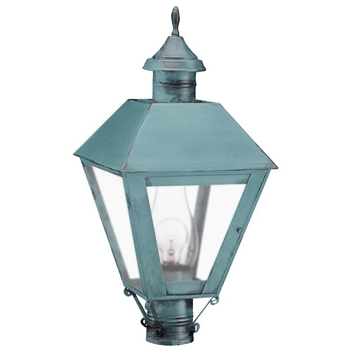 Northeast Lantern - 1113-VG-CIM-FST - One Light Post Mount - Boston - Verdi Gris