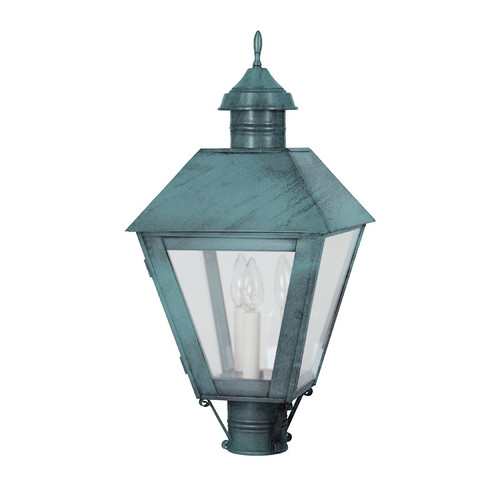 Northeast Lantern - 1113-VG-LT3-FST - Three Light Post Mount - Boston - Verdi Gris