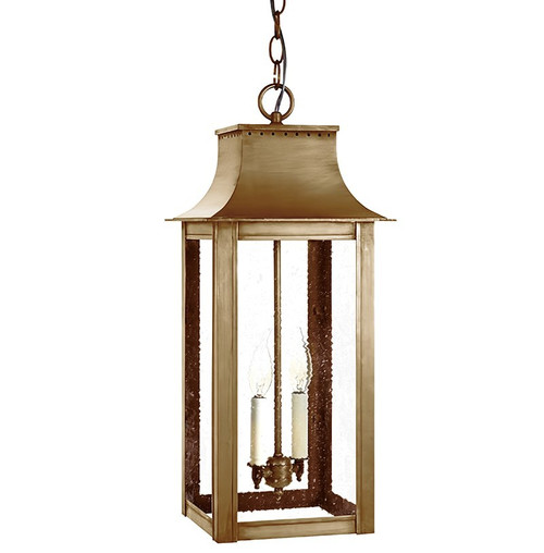 Northeast Lantern - 11232-AB-LT2-SMG - Two Light Hanging Lantern - Coplin - Antique Brass