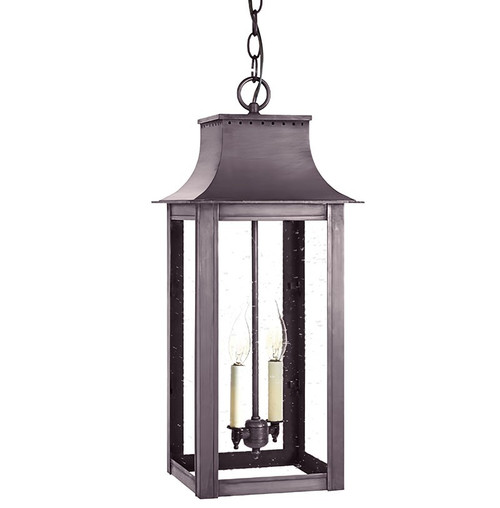 Northeast Lantern - 11232-DB-LT2-CSG - Two Light Hanging Lantern - Coplin - Dark Brass
