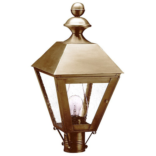 Northeast Lantern - 1123-AB-CIM-SMG - One Light Post Mount - Boston - Antique Brass