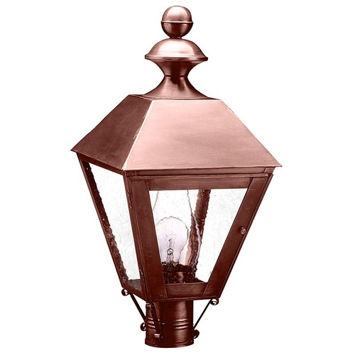 Northeast Lantern - 1123-AC-CIM-SMG - One Light Post Mount - Boston - Antique Copper