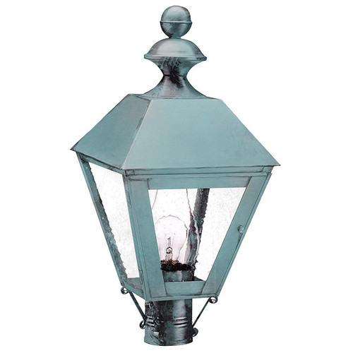 Northeast Lantern - 1123-VG-CIM-SMG - One Light Post Mount - Boston - Verdi Gris
