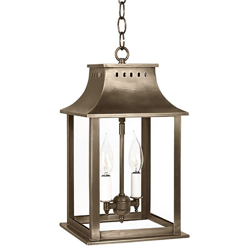 Northeast Lantern - 11312-DAB-LT2-CLR - Two Light Hanging Lantern - Rockland - Dark Antique Brass
