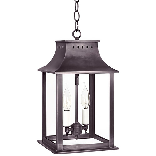 Northeast Lantern - 11312-DB-LT2-CLR - Two Light Hanging Lantern - Rockland - Dark Brass