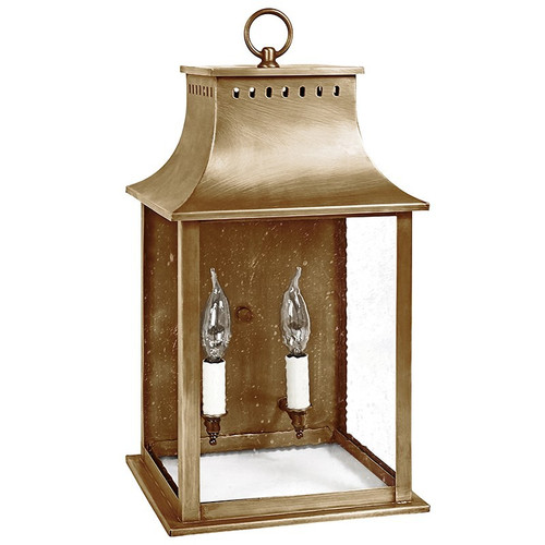 Northeast Lantern - 11321-AB-LT2-SMG - Two Light Wall Mount - Rockland - Antique Brass