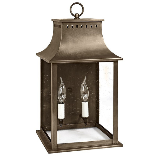 Northeast Lantern - 11321-DAB-LT2-CSG - Two Light Wall Mount - Rockland - Dark Antique Brass
