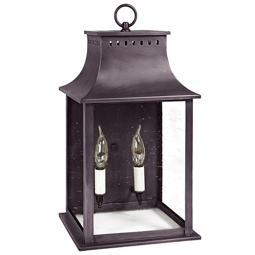 Northeast Lantern - 11321-DB-LT2-CSG - Two Light Wall Mount - Rockland - Dark Brass