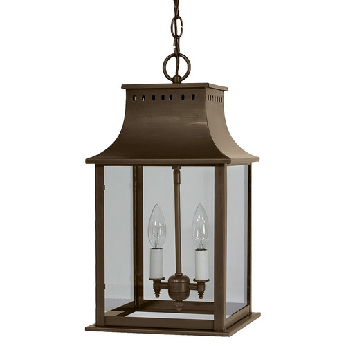 Northeast Lantern - 11322-DAB-LT2-CLR - Two Light Hanging Lantern - Rockland - Dark Antique Brass