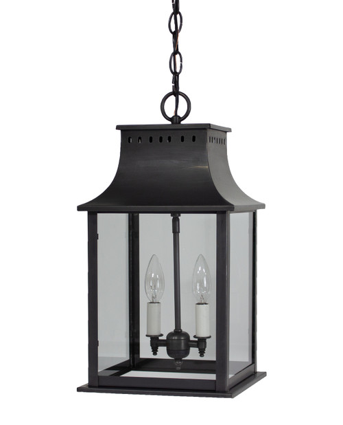 Northeast Lantern - 11322-DB-LT2-CLR - Two Light Hanging Lantern - Rockland - Dark Brass
