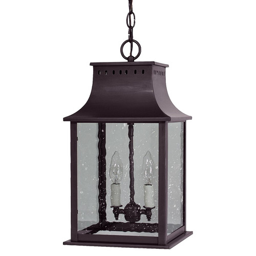 Northeast Lantern - 11322-DB-LT2-SMG - Two Light Hanging Lantern - Rockland - Dark Brass