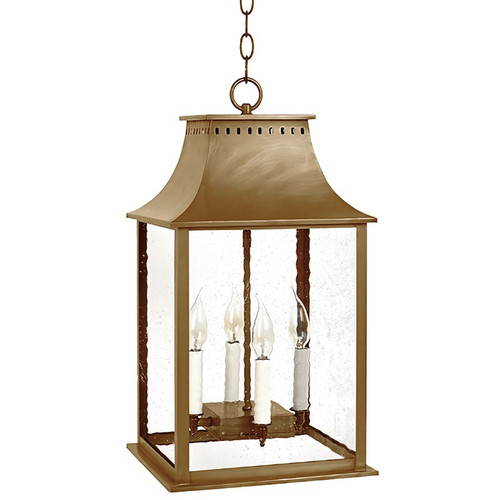 Northeast Lantern - 11332-AB-LT4-SMG - Four Light Hanging Lantern - Rockland - Antique Brass