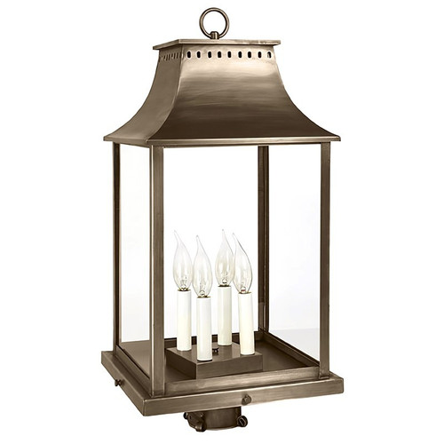 Northeast Lantern - 11333-DAB-LT4-CLR - Four Light Post Mount - Rockland - Dark Antique Brass