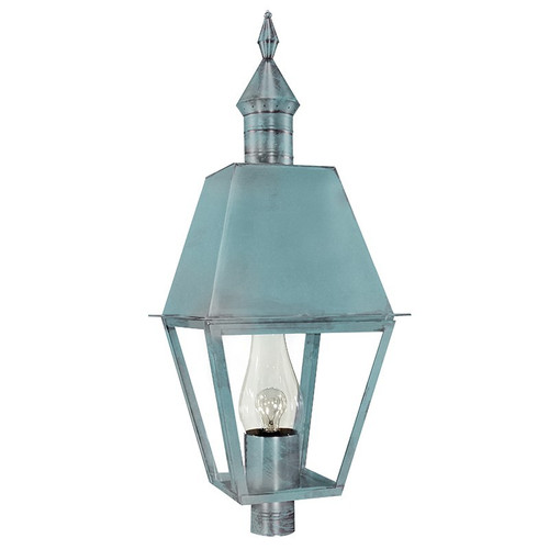 Northeast Lantern - 1133-VG-CIM-CLR - One Light Post Mount - Boston - Verdi Gris