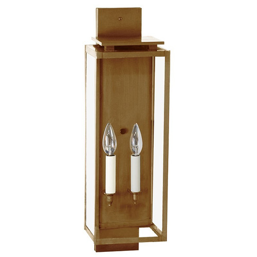 Northeast Lantern - 11641-AB-LT2-CLR - Two Light Wall Lantern - Downtown - Antique Brass
