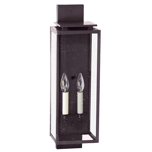 Northeast Lantern - 11641-DB-LT2-CSG - Two Light Wall Lantern - Downtown - Dark Brass