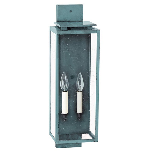 Northeast Lantern - 11641-VG-LT2-CSG - Two Light Wall Lantern - Downtown - Verdi Gris