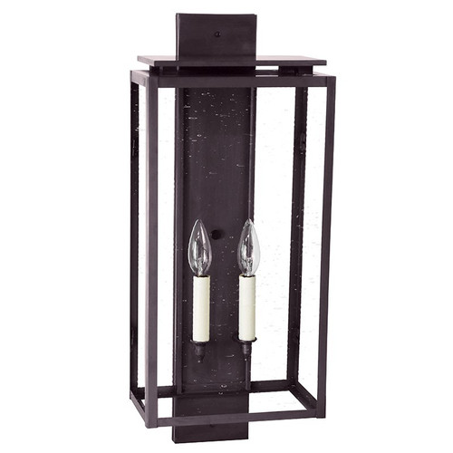 Northeast Lantern - 11651-DB-LT2-CSG - Two Light Wall Lantern - Downtown - Dark Brass