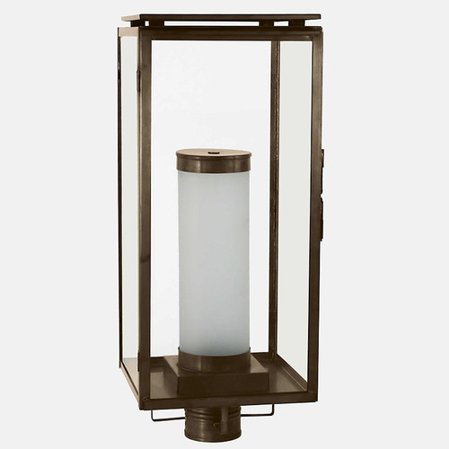 Northeast Lantern - 11653-DAB-FCYL-CLR - One Light Post Mount - Downtown - Dark Antique Brass