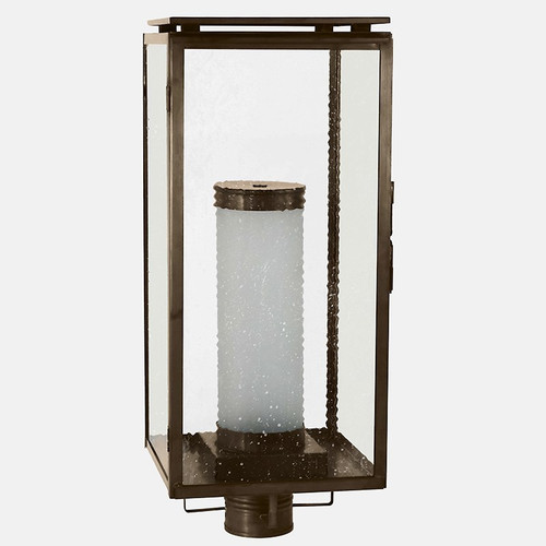 Northeast Lantern - 11653-DAB-FCYL-SMG - One Light Post Mount - Downtown - Dark Antique Brass