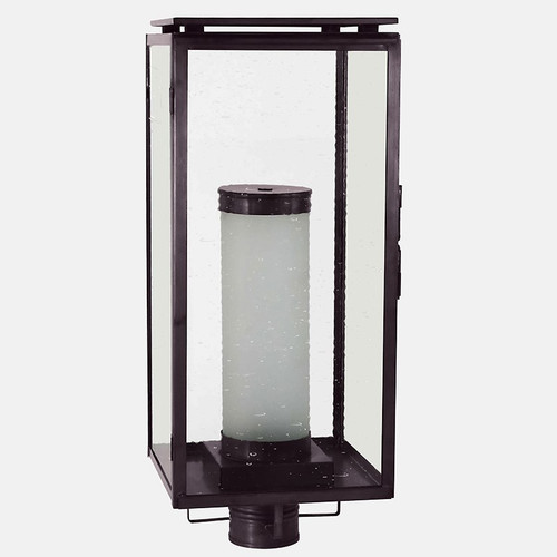 Northeast Lantern - 11653-DB-FCYL-CSG - One Light Post Mount - Downtown - Dark Brass