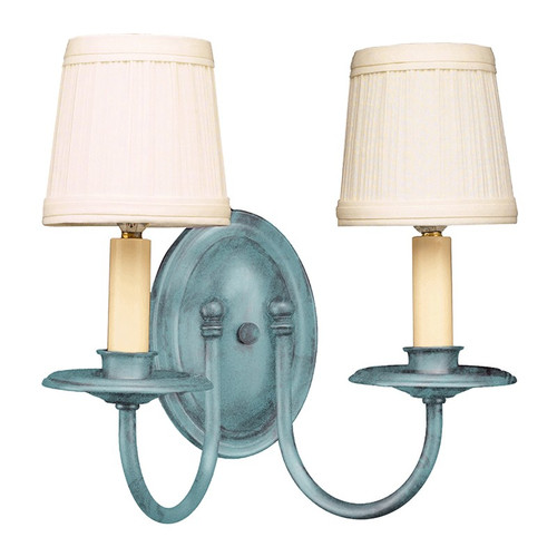 Northeast Lantern - 118-VG-LT2-SHD - Two Light Wall Sconce - Sconce - Verdi Gris