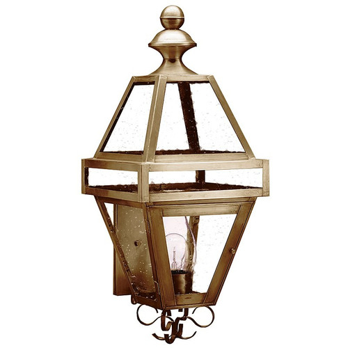 Northeast Lantern - 1221-AB-CIM-CSG - One Light Wall Mount - Boston - Antique Brass
