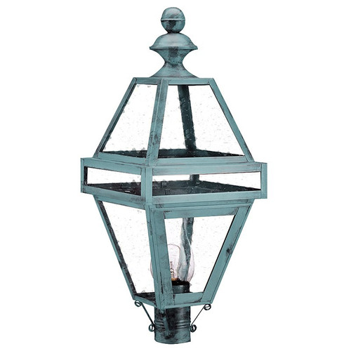 Northeast Lantern - 1223-VG-CIM-CSG - One Light Post Mount - Boston - Verdi Gris
