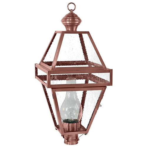 Northeast Lantern - 1273-AC-CIM-SMG - One Light Post Mount - Boston - Antique Copper