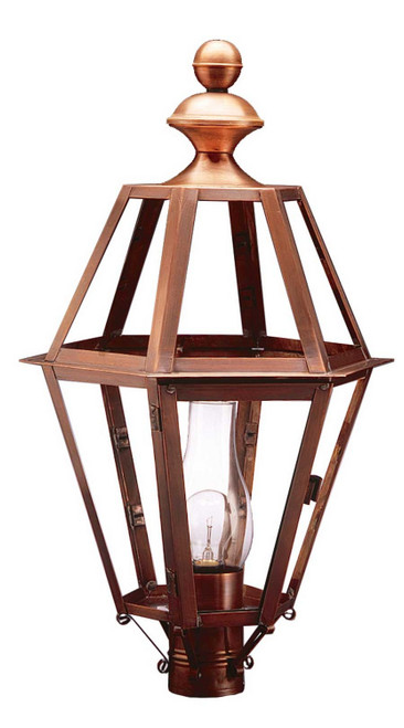 Northeast Lantern - 1623-AC-CIM-CLR - One Light Post Mount - Boston - Antique Copper