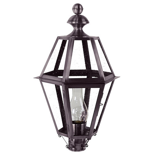 Northeast Lantern - 1623-DB-CIM-CSG - One Light Post Mount - Boston - Dark Brass