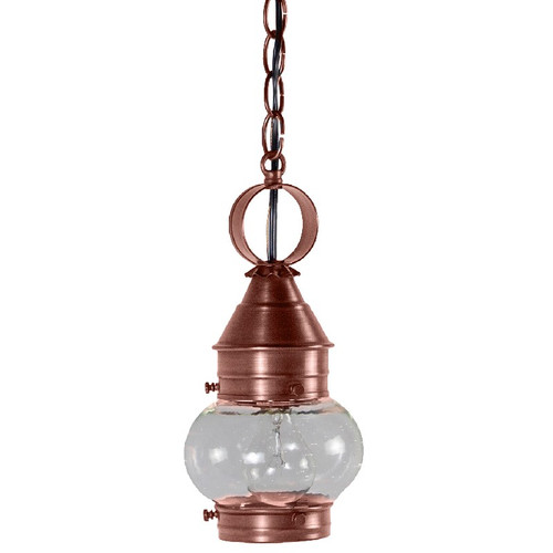 Northeast Lantern - 2012-AC-MED-CSG - One Light Hanging Lantern - Cageless - Antique Copper