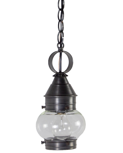 Northeast Lantern - 2012-DB-MED-CLR - One Light Hanging Lantern - Cageless - Dark Brass