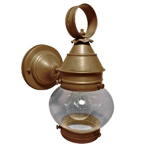 Northeast Lantern - 2015-AB-MED-CSG - One Light Wall Mount - Cageless - Antique Brass