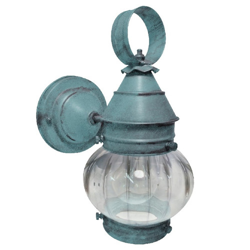 Northeast Lantern - 2015-VG-MED-OPT - One Light Wall Mount - Cageless - Verdi Gris