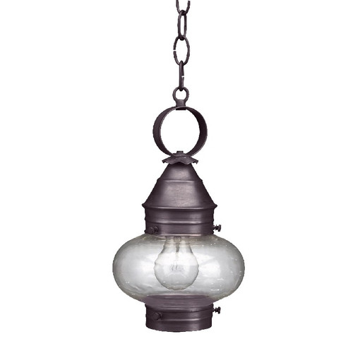 Northeast Lantern - 2022-DB-MED-CSG - One Light Hanging Lantern - Cageless - Dark Brass