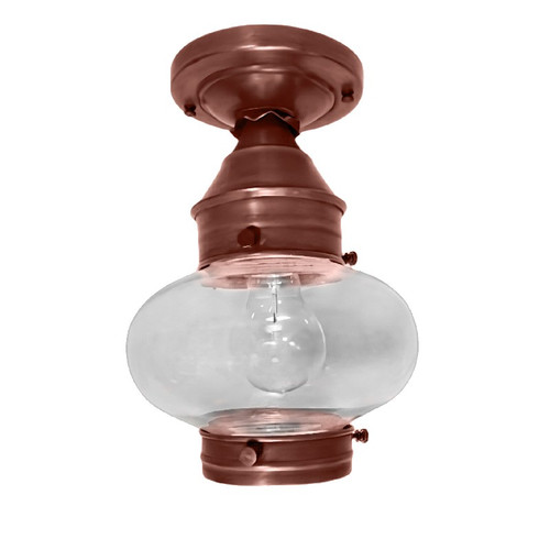 Northeast Lantern - 2024-AC-MED-CLR - One Light Flush Mount - Cageless - Antique Copper