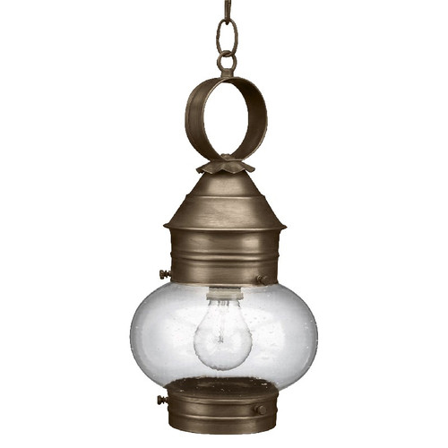 Northeast Lantern - 2032-DAB-MED-CSG - One Light Hanging Lantern - Cageless - Dark Antique Brass