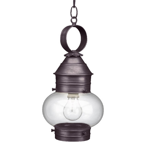 Northeast Lantern - 2032-DB-MED-CLR - One Light Hanging Lantern - Cageless - Dark Brass