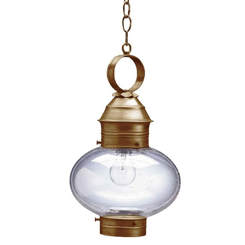 Northeast Lantern - 2042-AB-MED-CSG - One Light Hanging Lantern - Cageless - Antique Brass