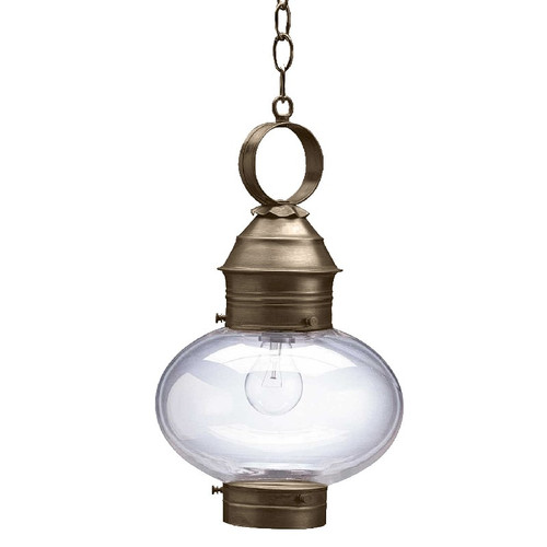 Northeast Lantern - 2042-DAB-MED-CLR - One Light Hanging Lantern - Cageless - Dark Antique Brass