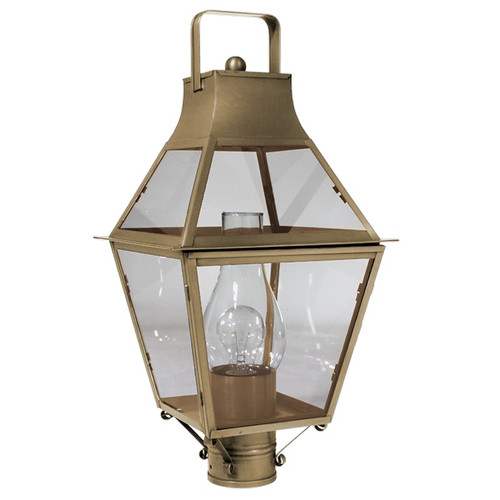Northeast Lantern - 2243-AB-CIM-CLR - One Light Post Mount - Uxbridge - Antique Brass