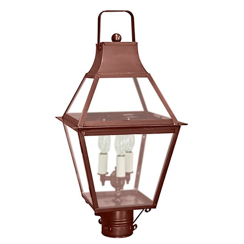 Northeast Lantern - 2243-AC-LT3-FST - Three Light Post Mount - Uxbridge - Antique Copper