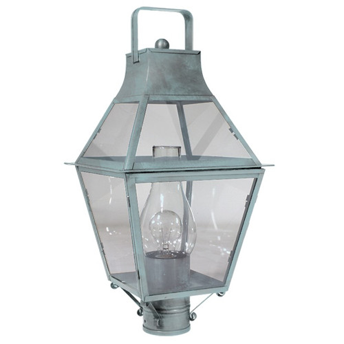 Northeast Lantern - 2243-VG-CIM-CLR - One Light Post Mount - Uxbridge - Verdi Gris
